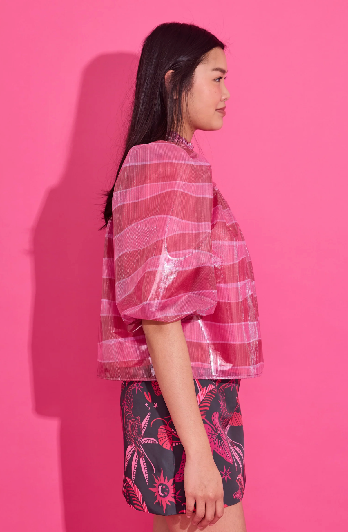 Mel Top in Ziggy Lipstick