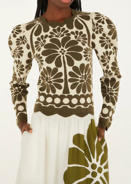 Palermo Green Knit Top