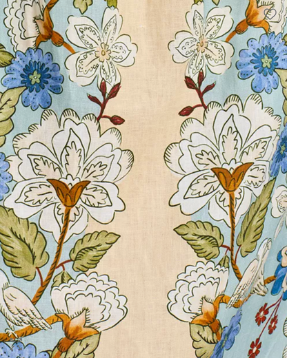 Garden Blue Long Sleeve Blouse