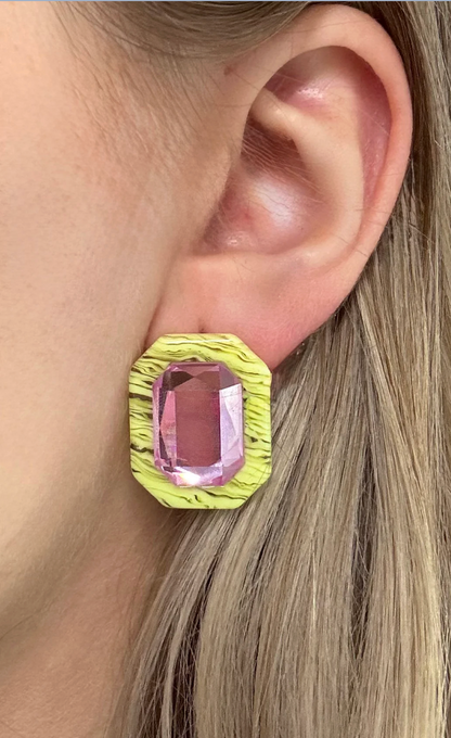 Electric Kiwi Earrings