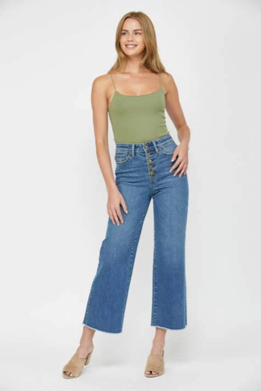 Janice Wide Leg Cropped Jean