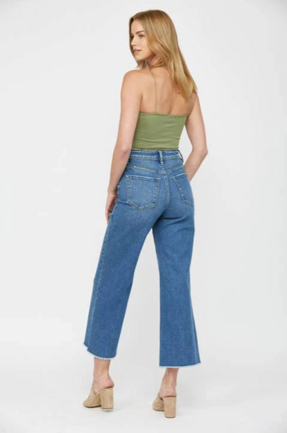 Janice Wide Leg Cropped Jean