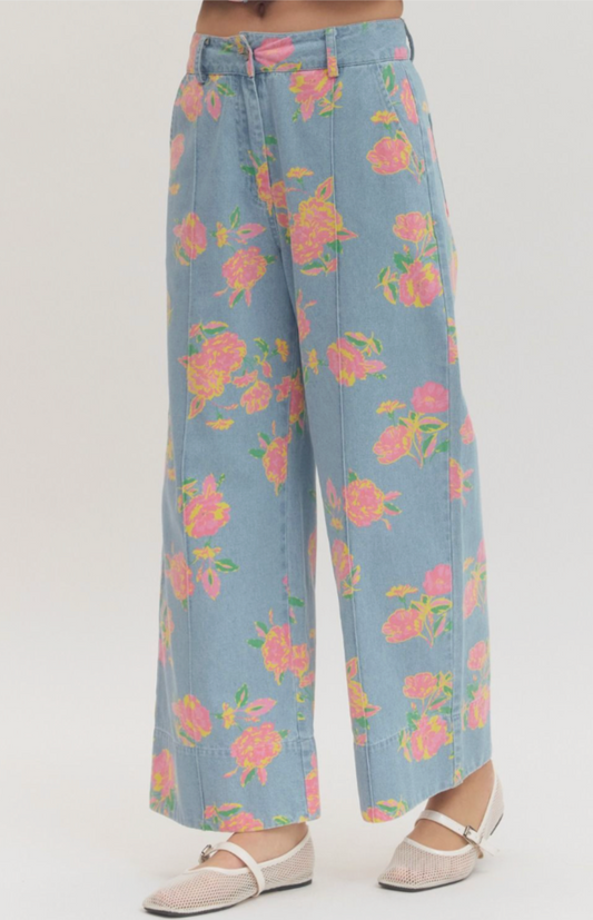 Floral Denim