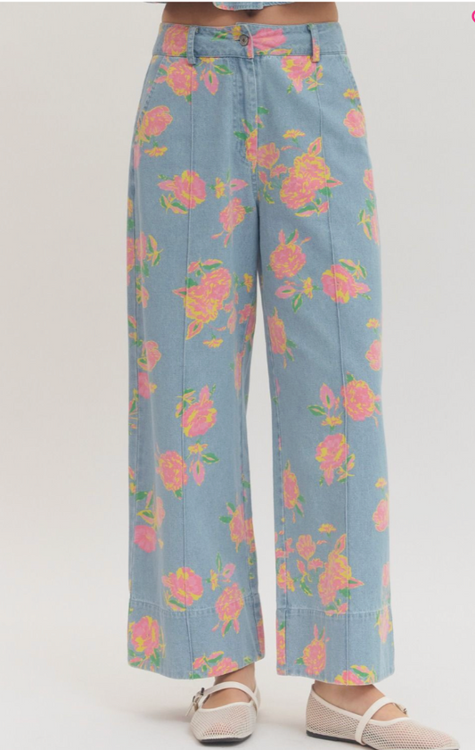 Floral Denim