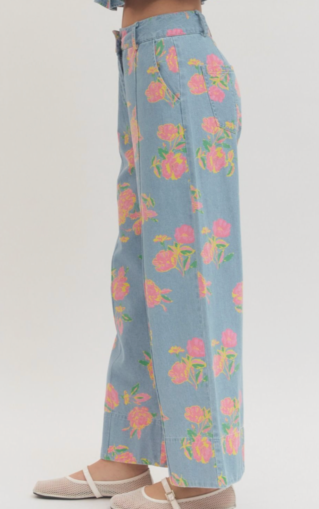 Floral Denim