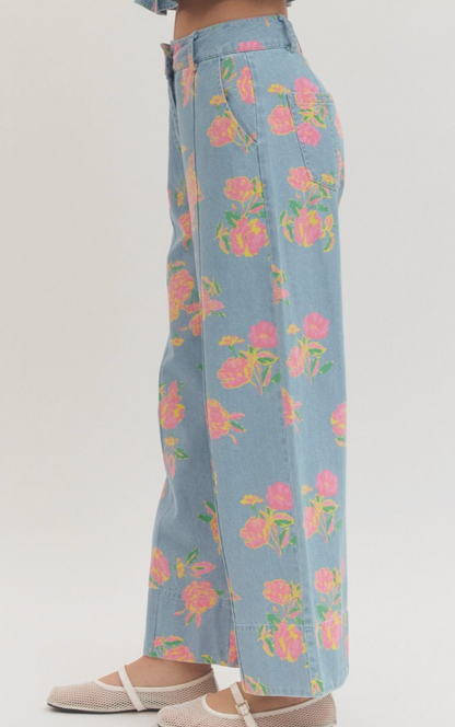 Floral Denim