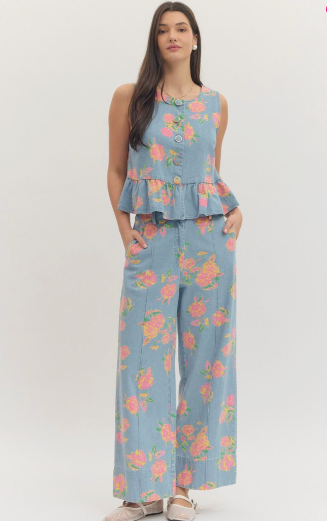 Floral Denim