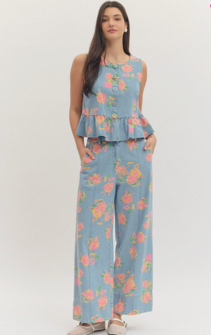 Floral Denim