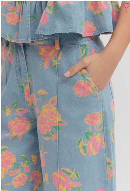 Floral Denim
