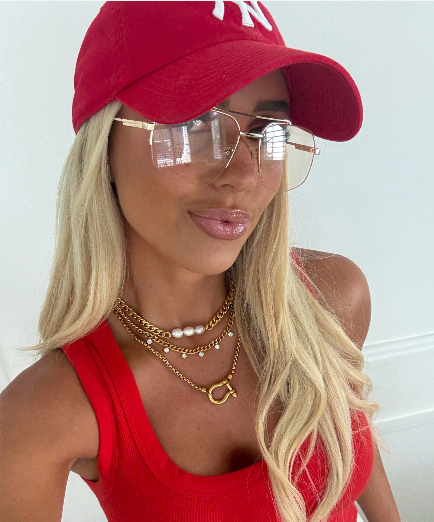 Sophia 3 Pearl Chain Necklace