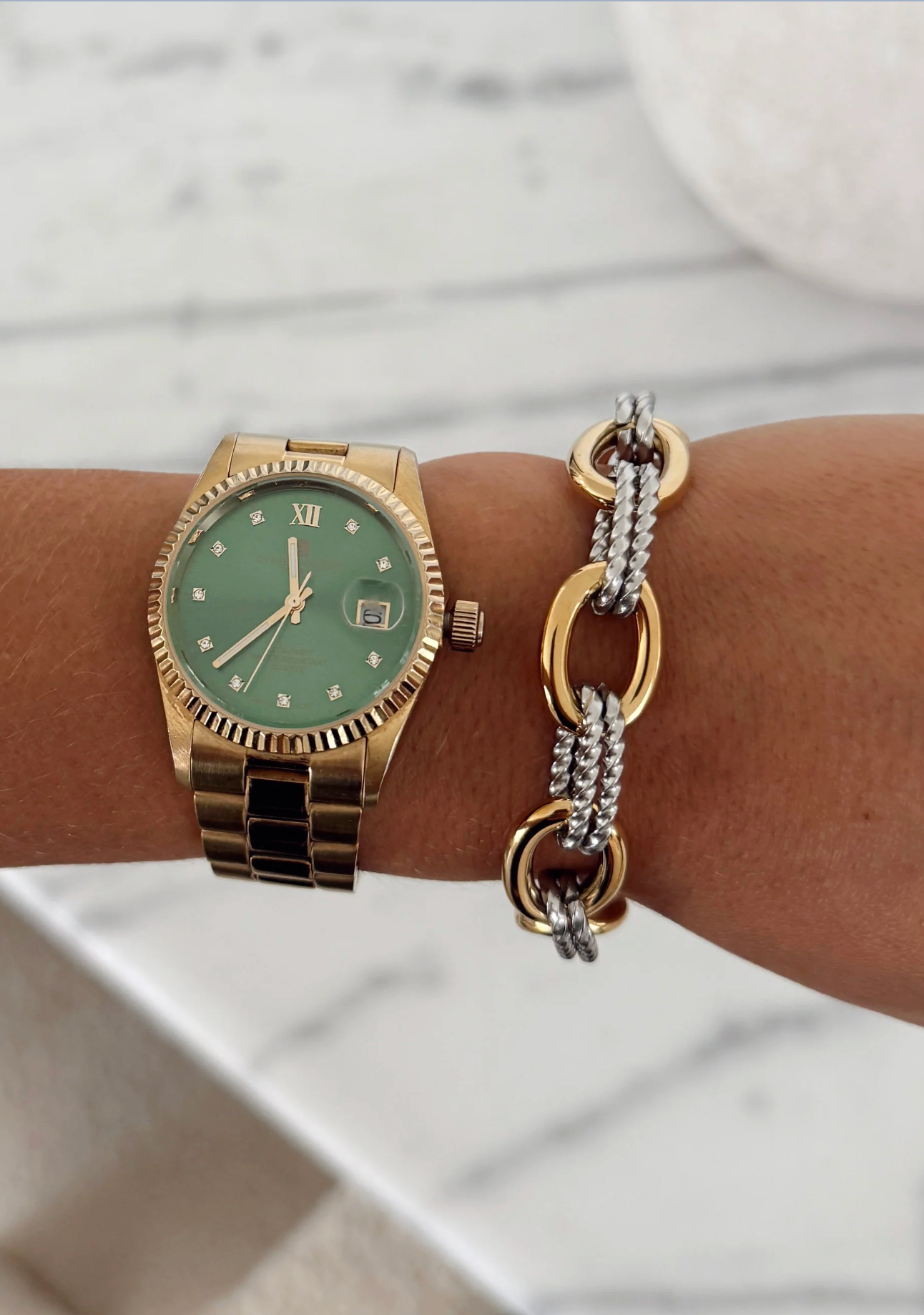 Margo Mixed Metal Chain Bracelet