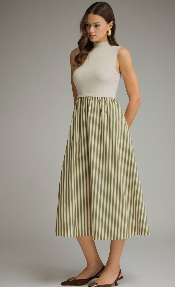 Mandy Mock Neck Maxi Dress