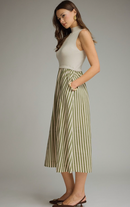 Mandy Mock Neck Maxi Dress