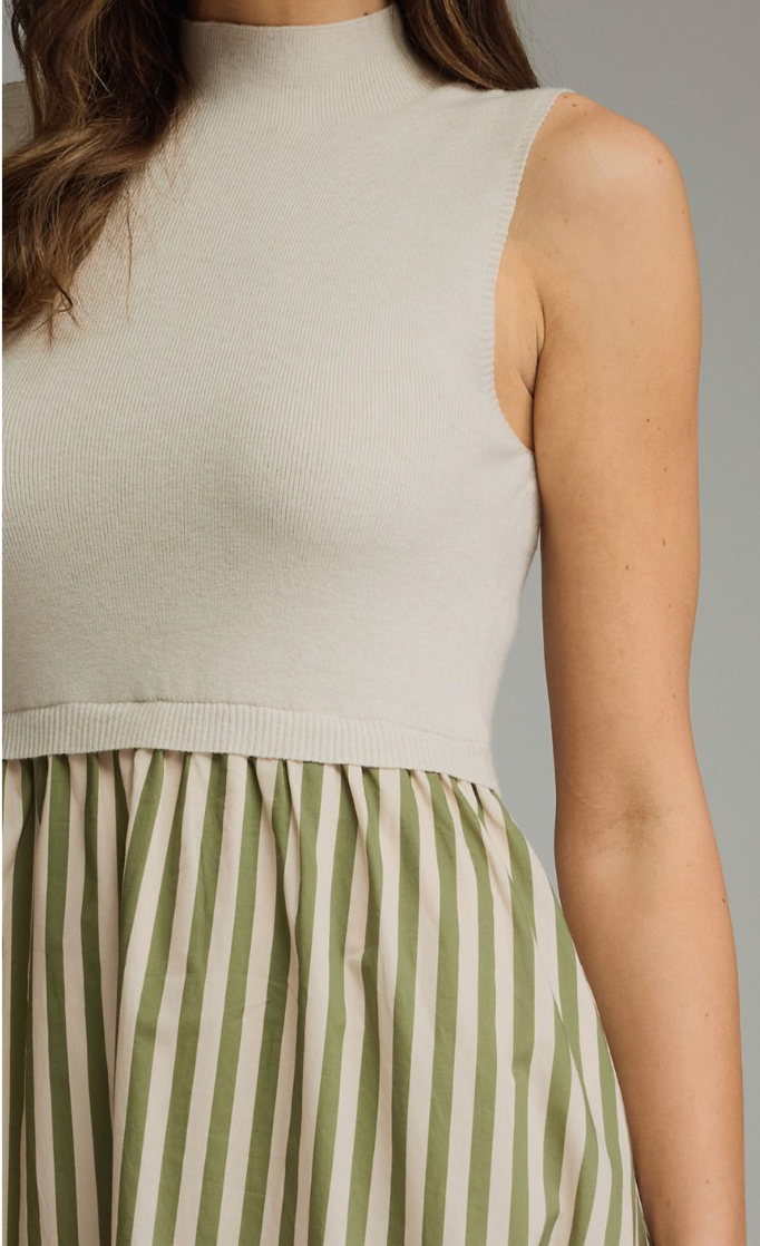 Mandy Mock Neck Maxi Dress