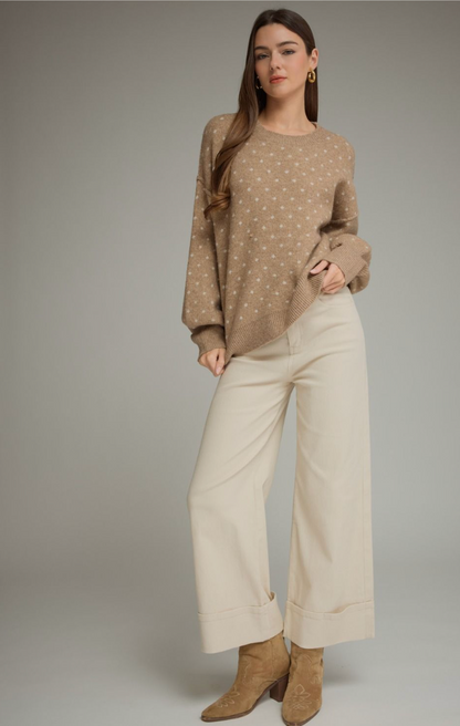 Hazel Polka Dot Long Sleeve Sweater