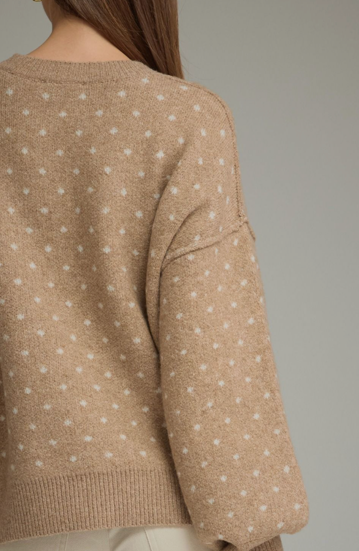 Hazel Polka Dot Long Sleeve Sweater
