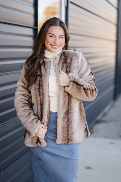 The City Faux Fur Jacket