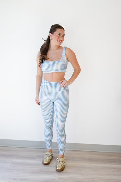 Gingham Ruched Bra Top