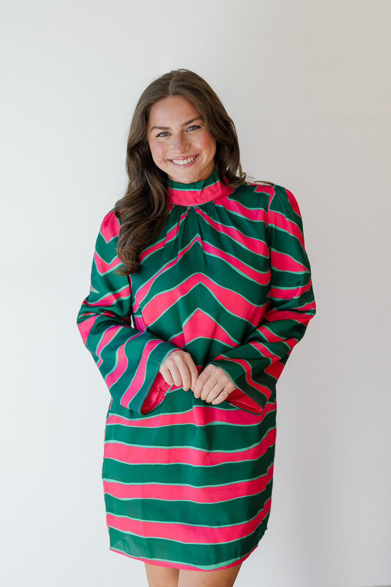 FINAL SALE Emery Dress in Ziggy Palm