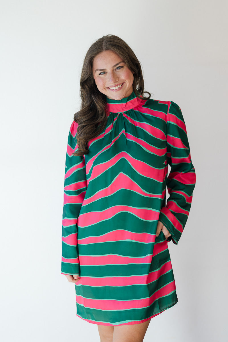 FINAL SALE Emery Dress in Ziggy Palm