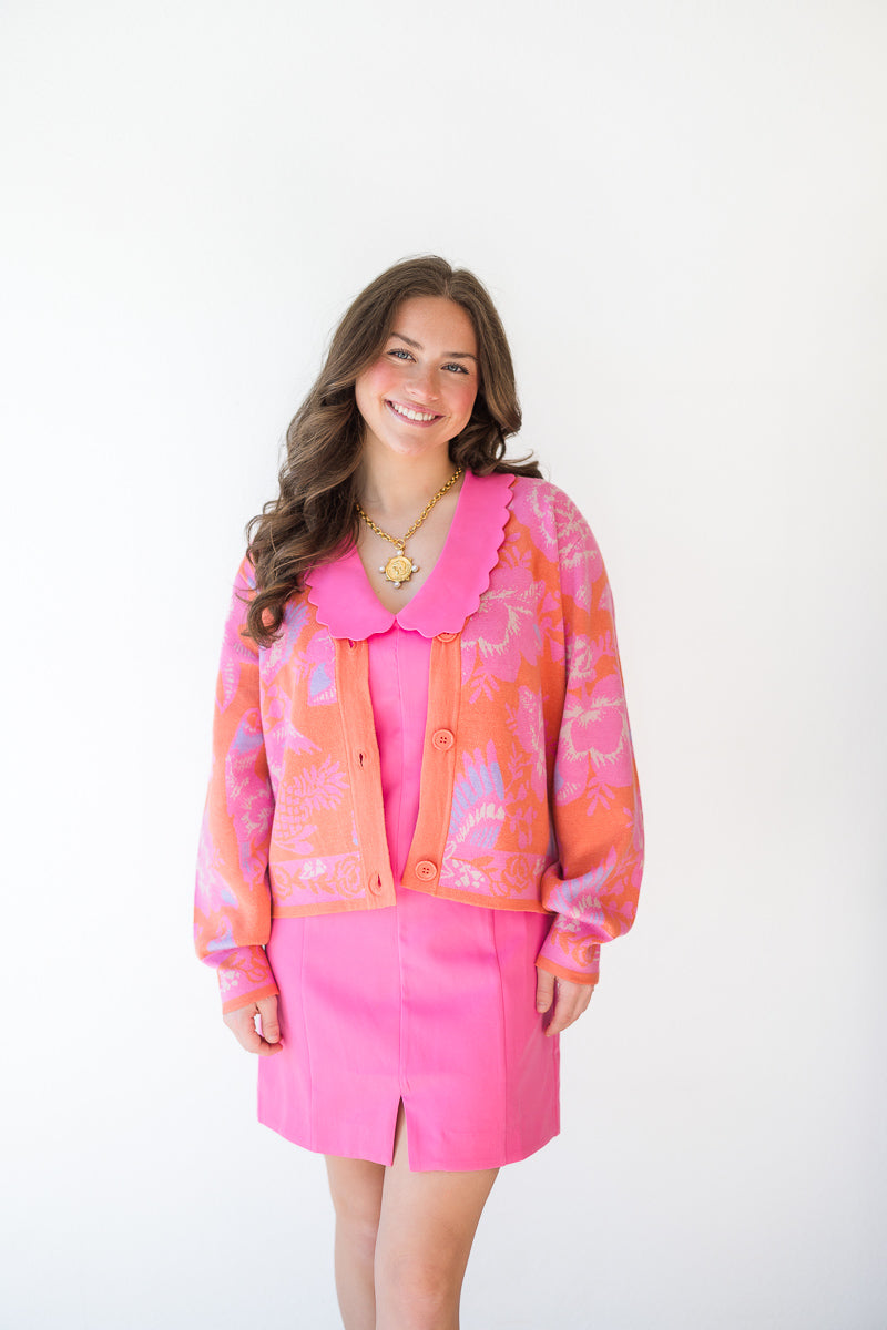 Scalloped Peter Pan Collar Dress