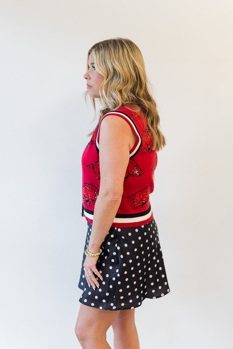Arkansas Rhinestone Vest