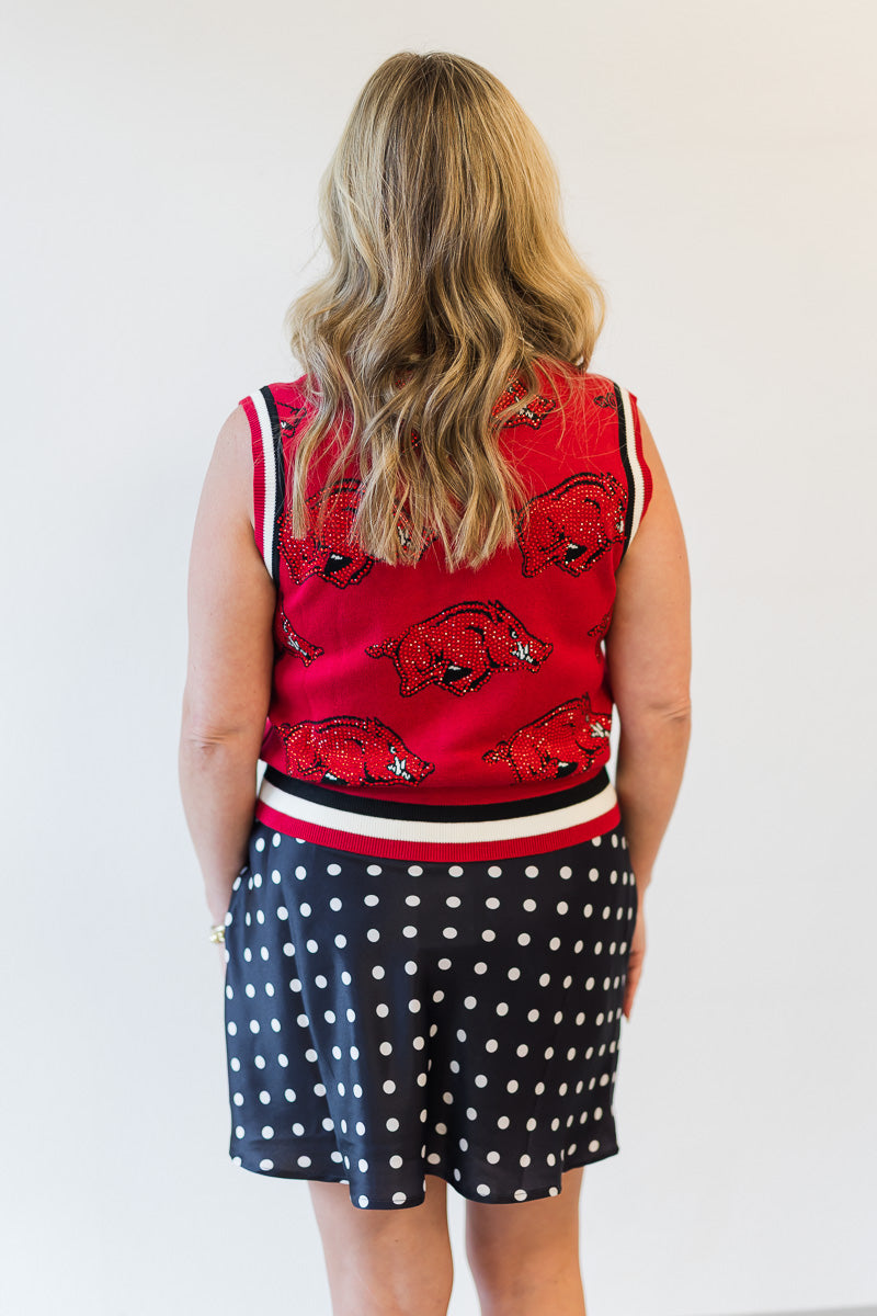 Arkansas Rhinestone Vest