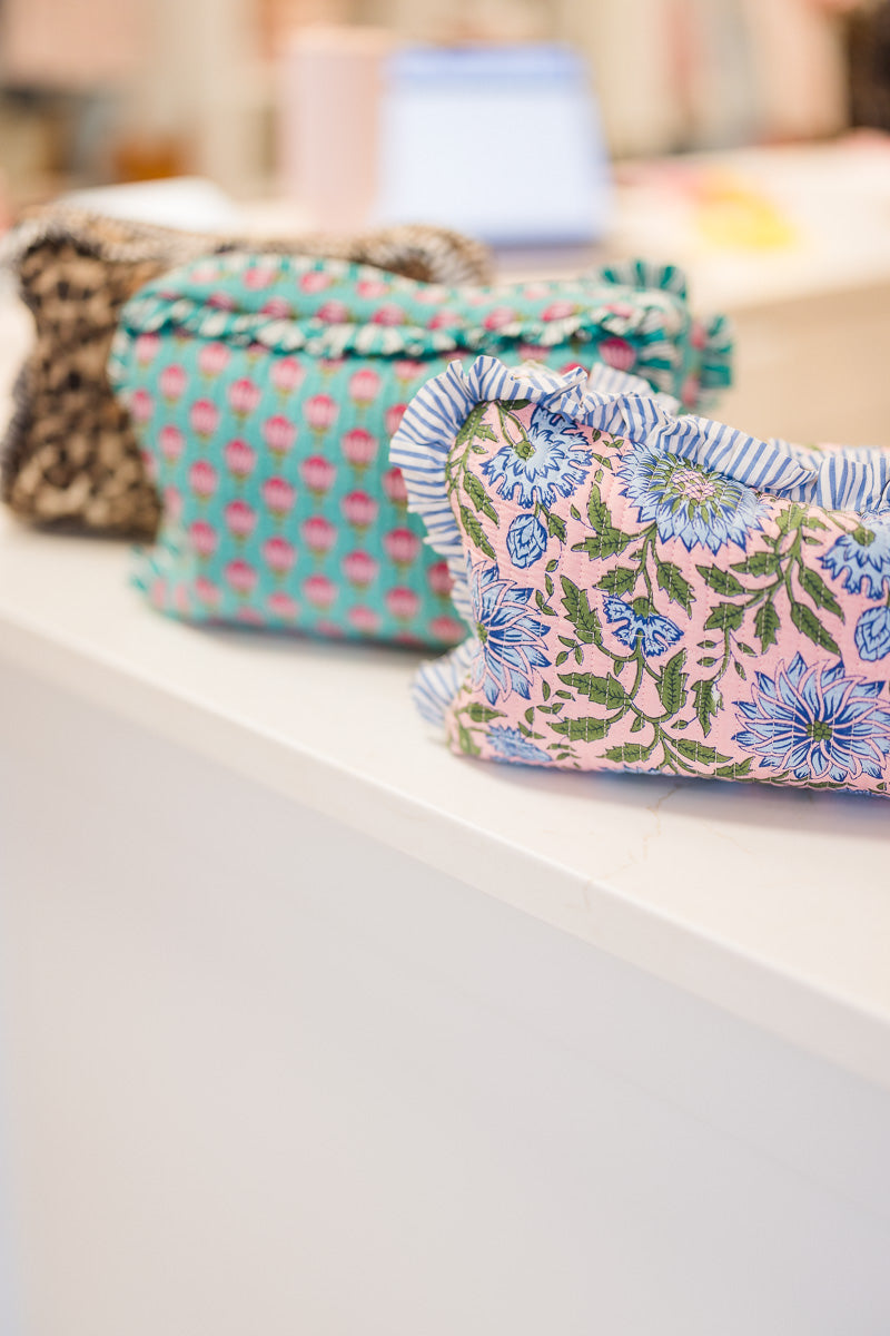 Quilted Toiletry Tote Bags