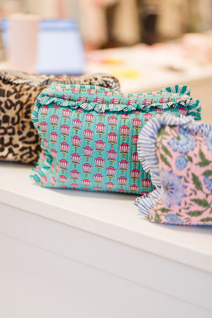 Quilted Toiletry Tote Bags