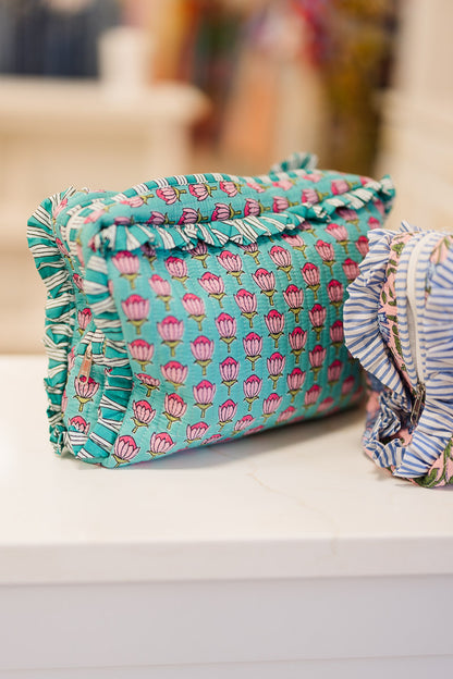 Quilted Toiletry Tote Bags