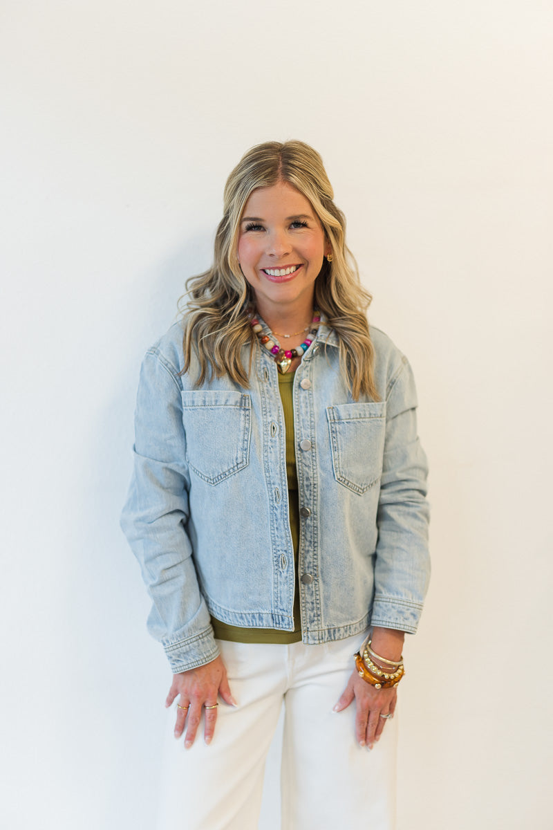 Dolly Lightweight Cropped Jean Jacked