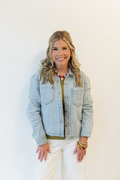 Dolly Lightweight Cropped Jean Jacked