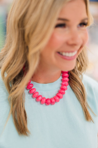 Chunky Beaded Multi Color Necklaces
