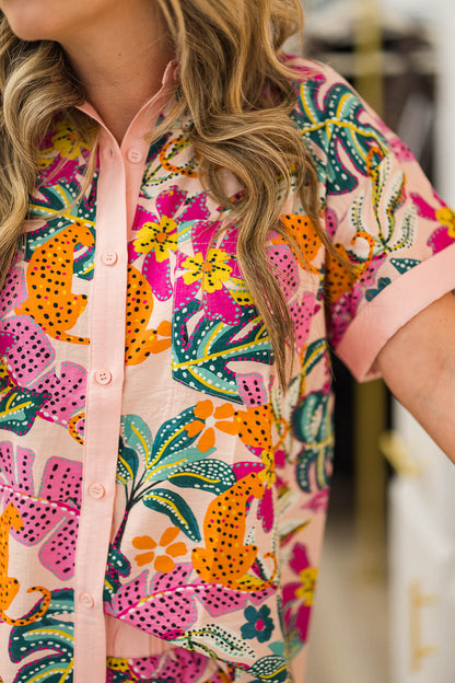 Jungle Chaos Button Up