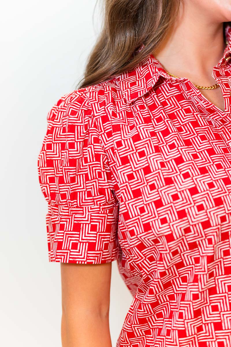 FINAL SALE Everything Red Square Dress