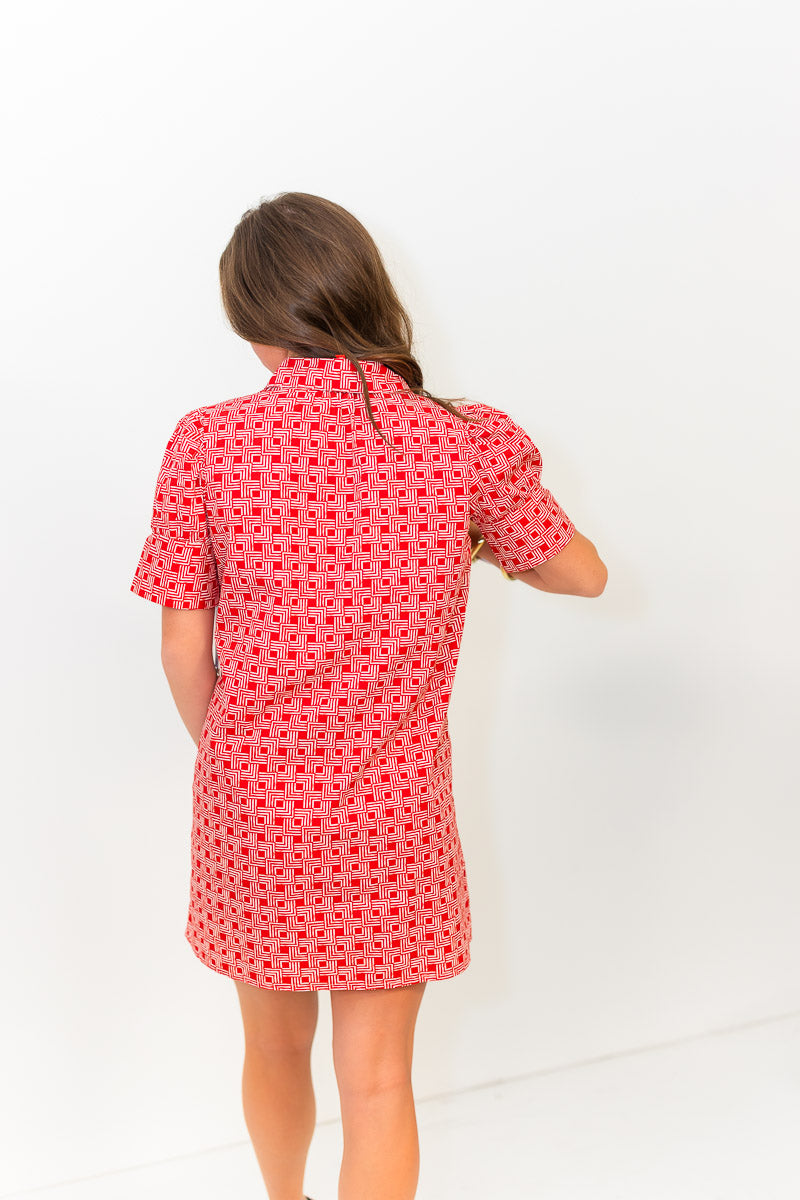 FINAL SALE Everything Red Square Dress