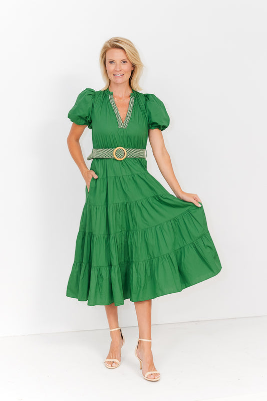 FINAL SALE Daphne Green Dress