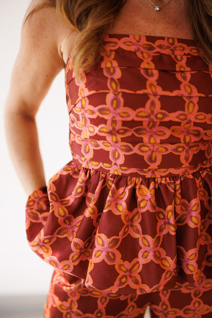 Chainlink Pleated Top