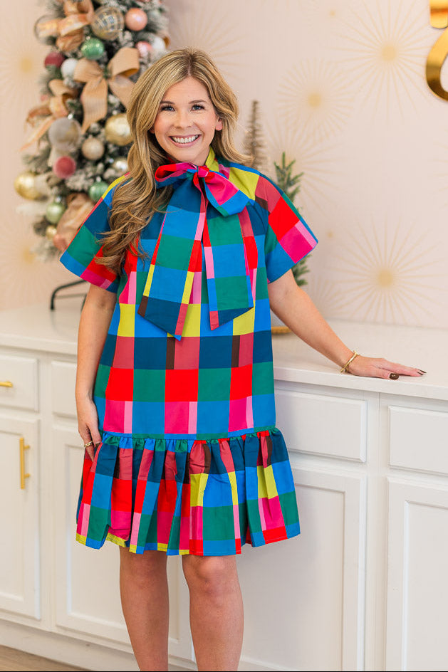 Willa Dress In Holiday Check