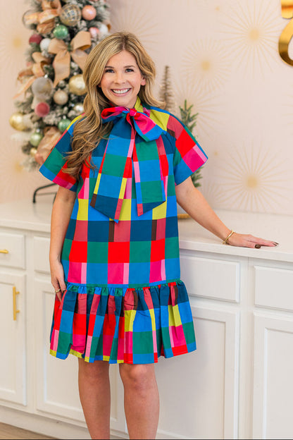 Willa Dress In Holiday Check