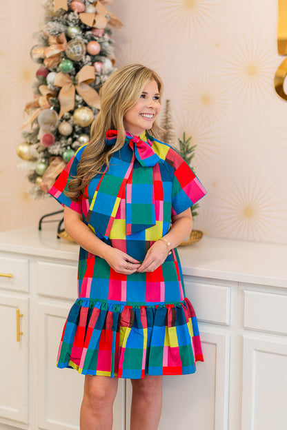 Willa Dress In Holiday Check