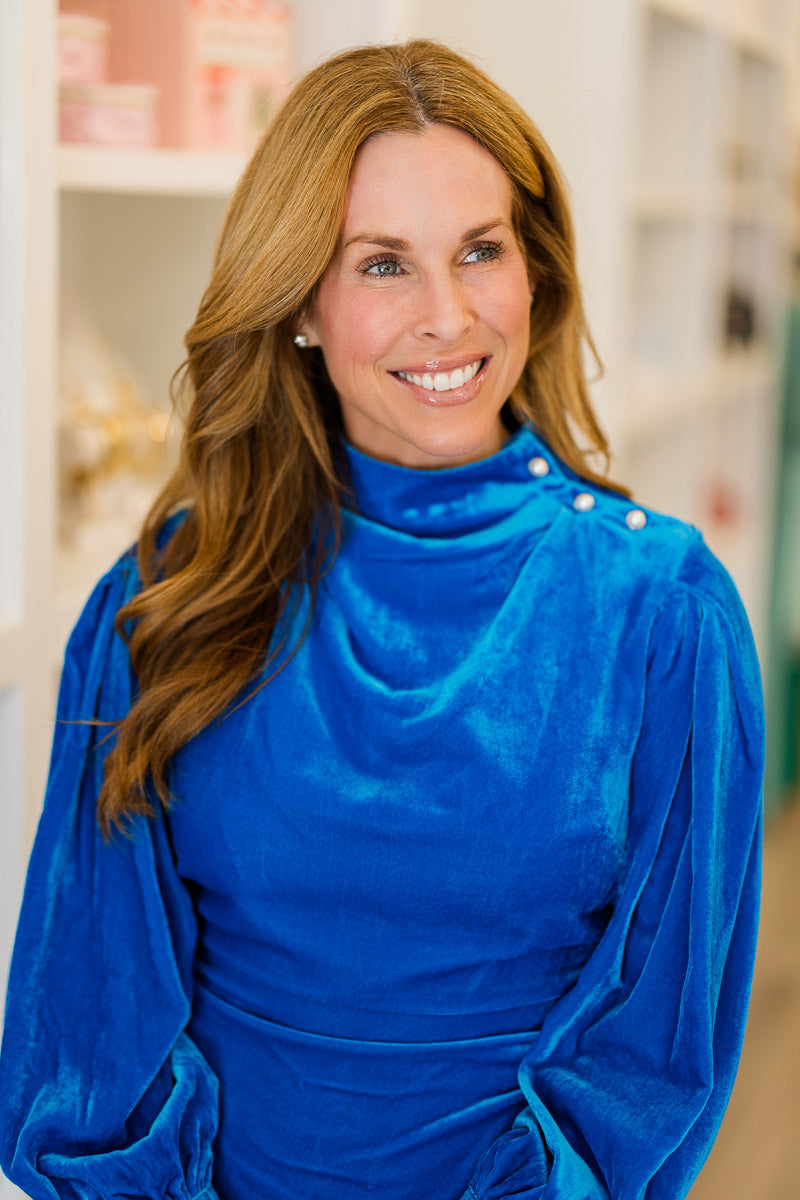 Gloria Dress in Sapphire