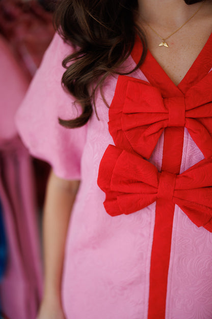 Paisley Jacquard Dress