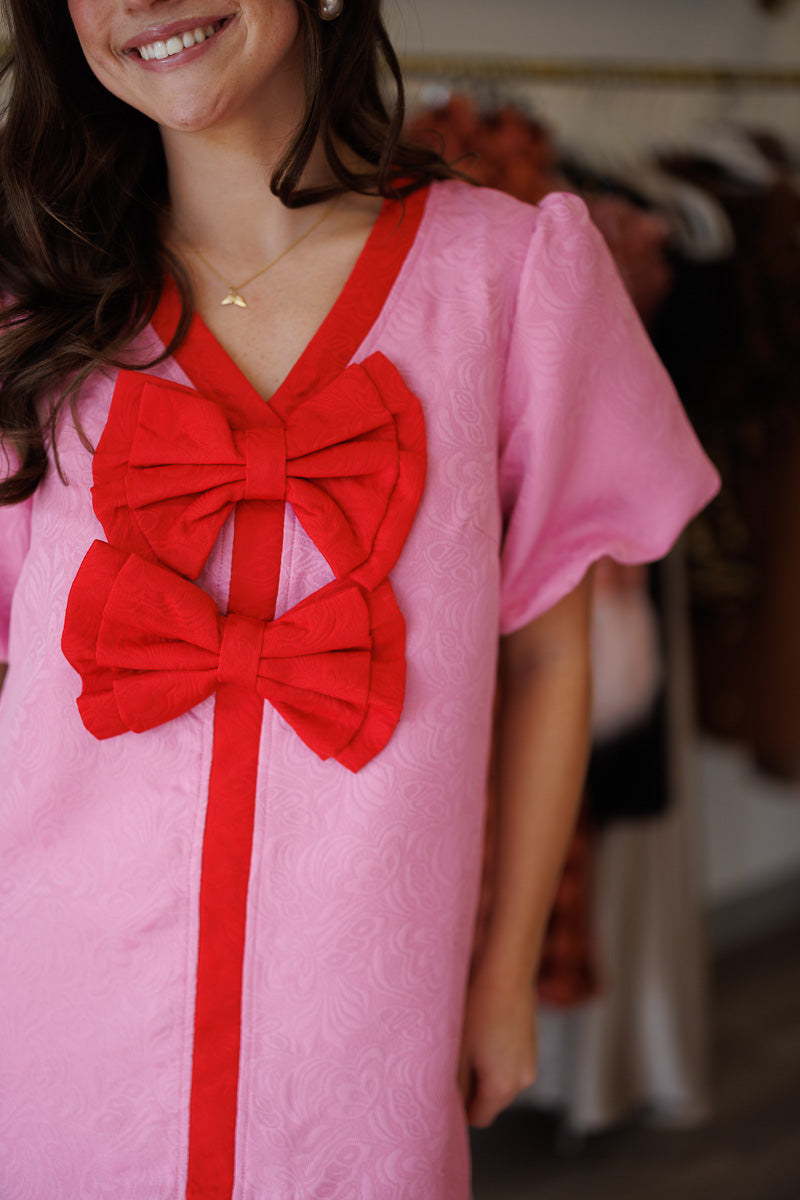 Paisley Jacquard Dress