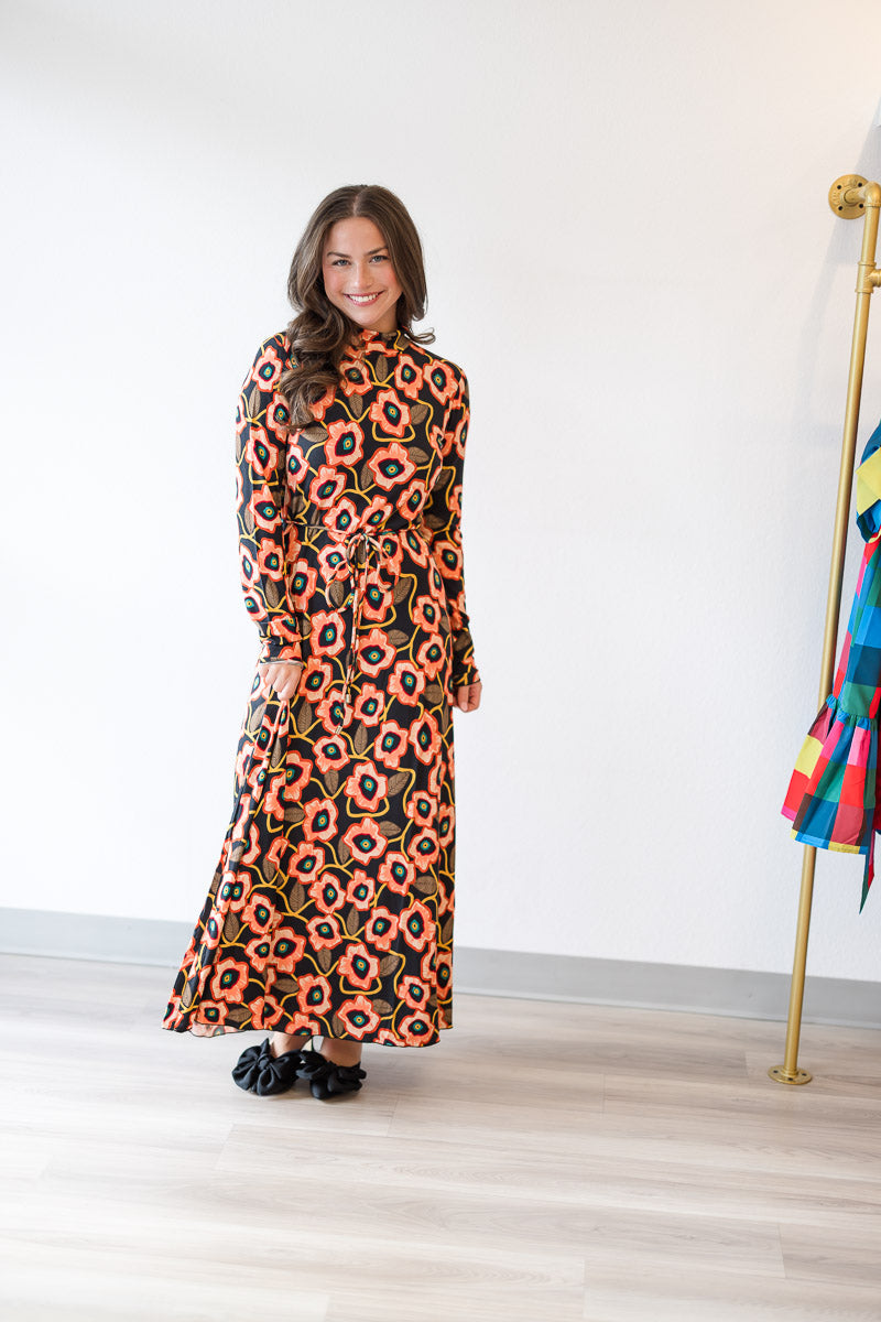 FINAL SALE Stevie Dress in Poppies