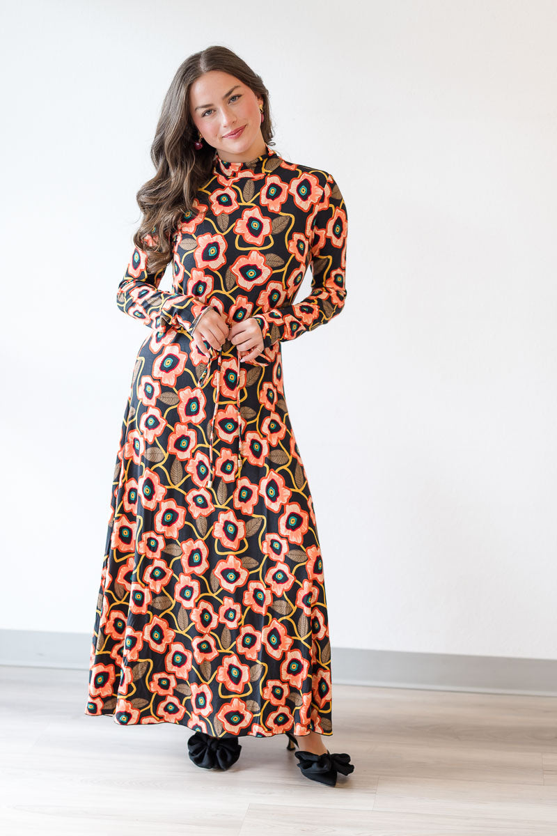 FINAL SALE Stevie Dress in Poppies