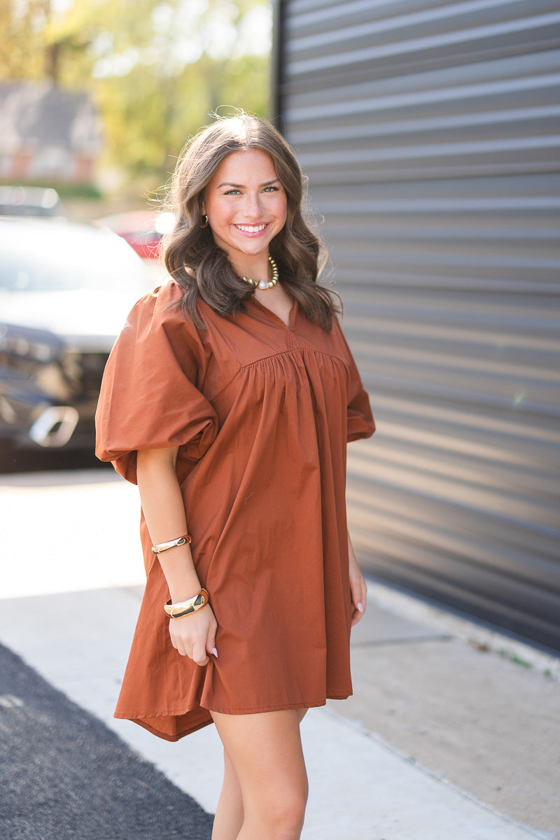 FINAL SALE Jasper Dress in Henna