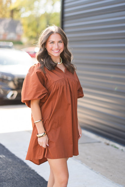 FINAL SALE Jasper Dress in Henna