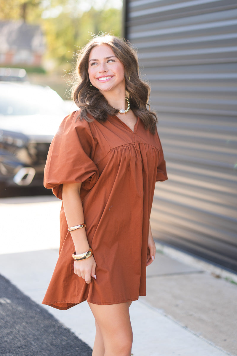 FINAL SALE Jasper Dress in Henna