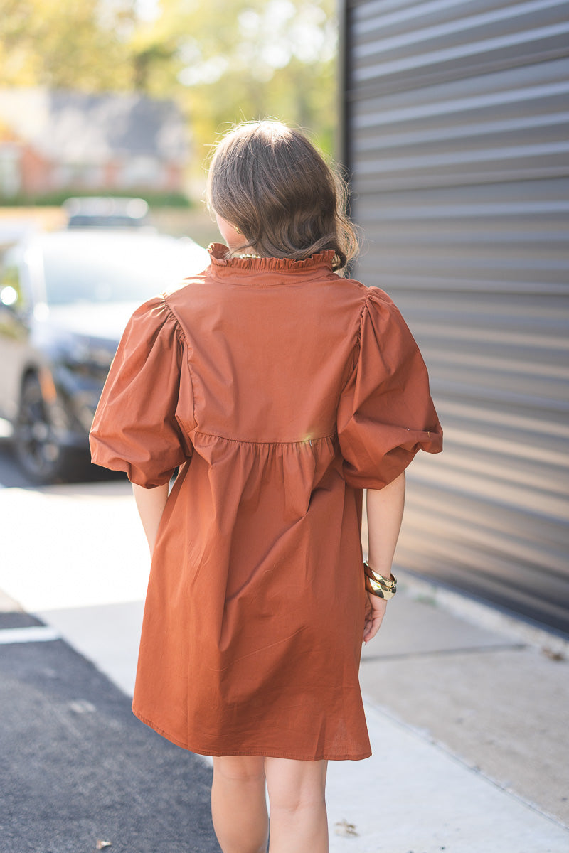 FINAL SALE Jasper Dress in Henna